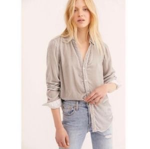 CP Shades Silk Velvet Velour Romy Blouse! Size Medium.